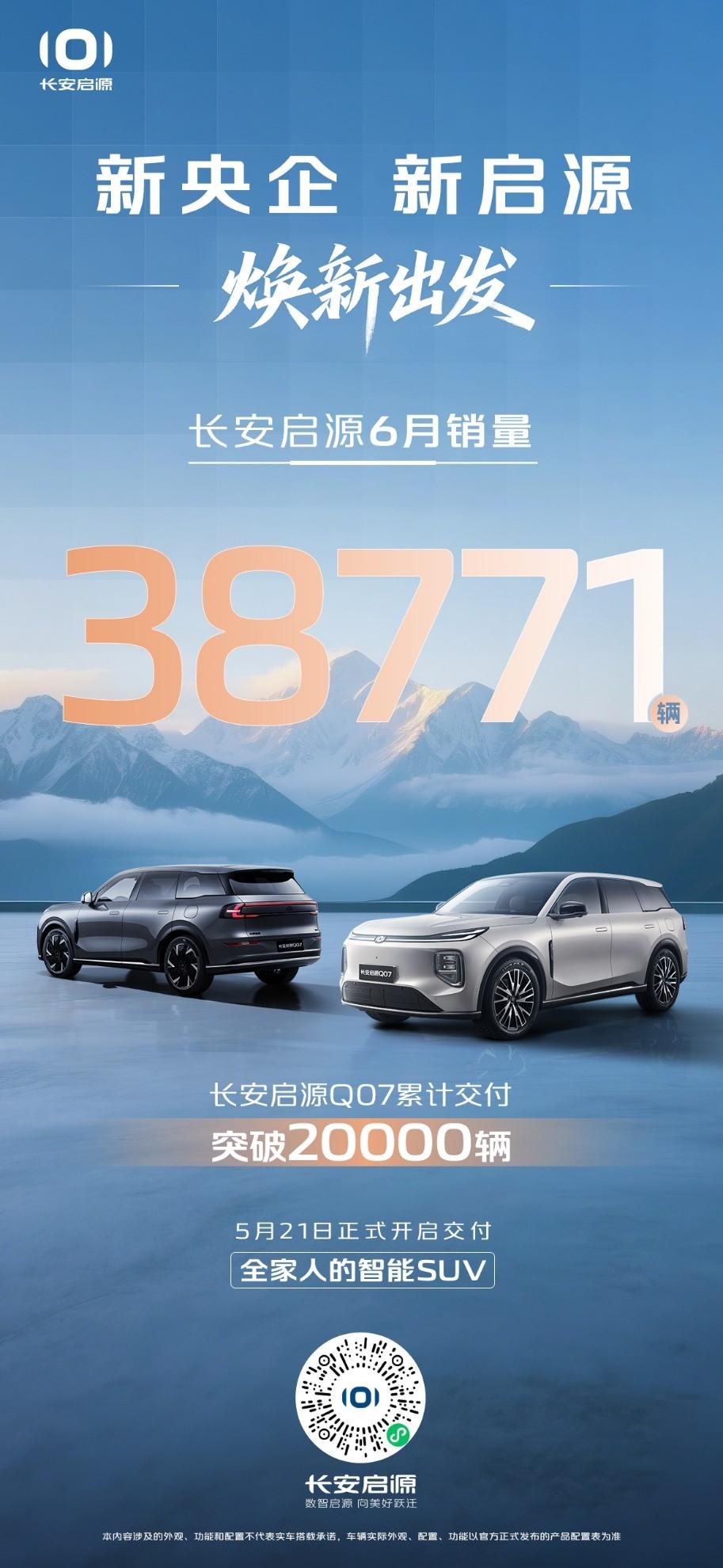 再现启源速度,长安启源Q07 40天交付破2万