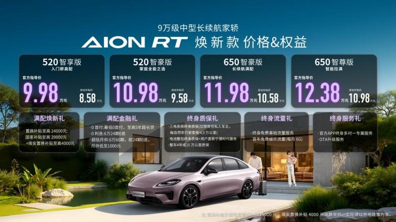 上市即热销：AION RT焕新款成“双节购车”必看中型家轿爆品