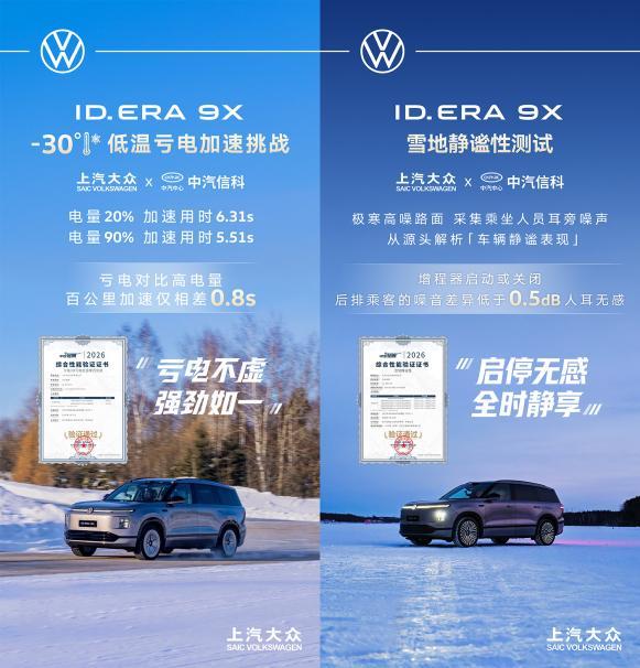 实力验证“全场景无忧”！上汽大众ID. ERA 9X极寒大考告捷 开启增程3.0时代