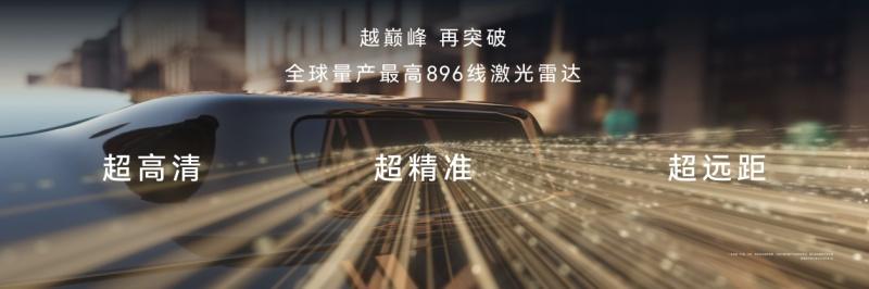 尊界S800首搭896线激光雷达，中国智驾进入“图像级”时代