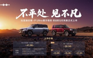 方程豹豹8豹5闪充版上市，首搭首发比亚迪云辇-P Ultra
