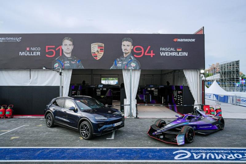 从赛道到公路：保时捷纯电动Cayenne与99X Electric GEN3 Evo一同登陆三亚电动方程式赛道